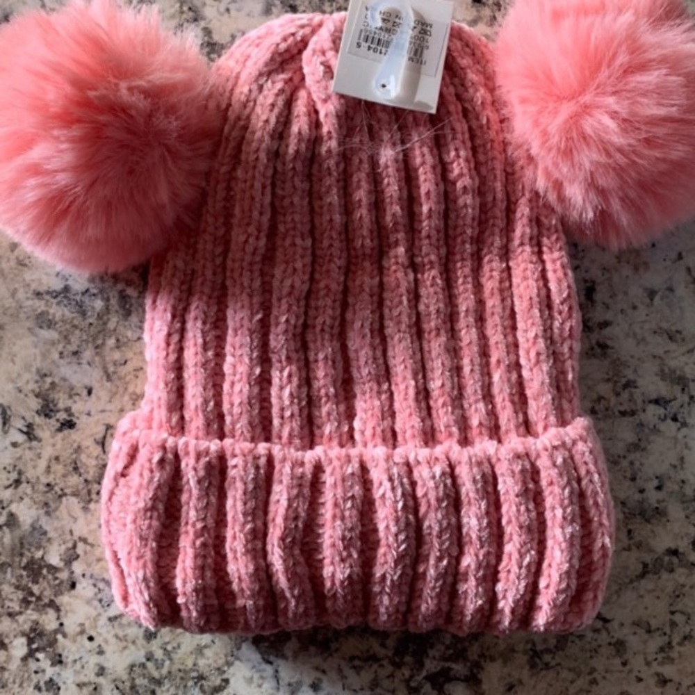 Pink Pom Pom Thermo Beanie